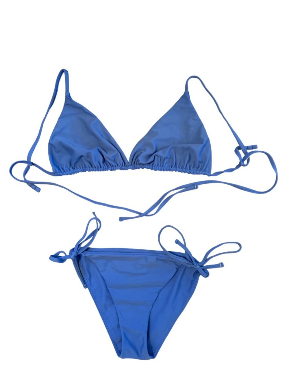 Mikoh Blue String Bikini Set XL Top L Bottom
